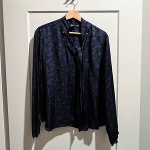 Gap Blue Floral Shirt